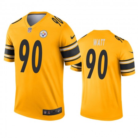 Maillot Pittsburgh Steelers T.J. Watt 90 Gold Inverted Legend - Homme Maillot Pittsburgh Steelers T.J. Watt 90 Gold Inverted Legend - Homme